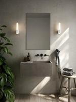 Witte wandlamp badkamer met ingebouwde Moodmaker & LED Nordlux Helva wit