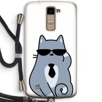 Cool cat: LG K10 (2016) Transparant Hoesje met koord