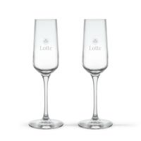 Champagneglas graveren - Kristalglas - 2 stuks