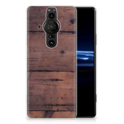 Sony Xperia Pro-I | Bumper Hoesje | Old Wood