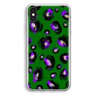 Green Cheetah: iPhone XS Transparant Hoesje