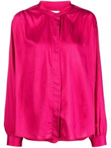 ISABEL MARANT chemise rayée à col montant - Rose