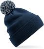 Beechfield CB450R Recycled Snowstar® Beanie - French Navy/Light Grey - One Size