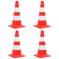 VidaXL Verkeerskegels 4 st reflecterend 50 cm rood en wit