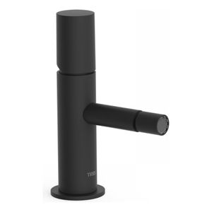 Bidetkraan Tres Study | Opbouw | Mengkraan | 1-knop | Rond | Zwart mat