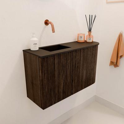 Toiletmeubel Mondiaz Joya | 71.6 cm | Meubelkleur Walnut | Faye wastafel Urban Links | Zonder kraangat(en) Toiletmeubel Mondiaz Joya | 71.6 cm | Meubelkleur Walnut | Faye wastafel Urban Links | Zonder kraangat(en)