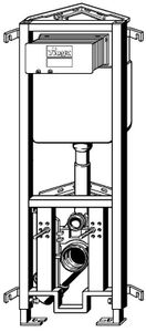 Viega Inbouwreservoir | Eco Plus | Hoekmodel | HxB 98x46,6cm.