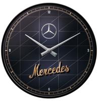 Wandklok Mercedes-Benz - Zilver & Goud - LAATSTE KANS