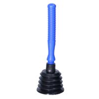 Ontstopper - toilet / gootsteen - blauw - kunststof - rubber - 27 cm - plopper