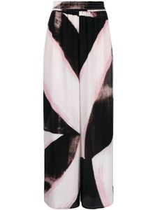 Alexander McQueen pantalon imprimé à taille haute - Noir