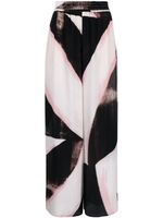 Alexander McQueen pantalon imprimé à taille haute - Noir