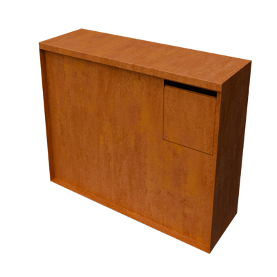 Murus cortenstaal Brievenbus L120 x B40 x H100 cm - Geroba