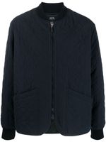 A.P.C. veste bomber à design matelassé - Bleu