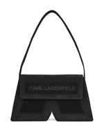 Karl Lagerfeld sac porté épaule IKON K en cuir - Noir