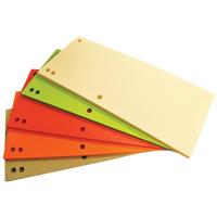 OFFICE products verdeelstroken, 235 x 105 mm, pak van 100 stuks, geassorteerde kleuren