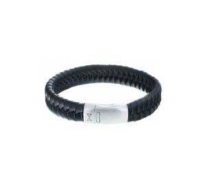 AZE Jewels Armband Twisted Wave Black | Maat L