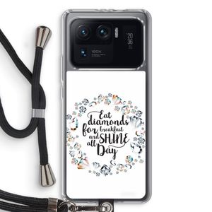 Diamonds: Xiaomi Mi 11 Ultra Transparant Hoesje met koord
