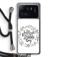 Diamonds: Xiaomi Mi 11 Ultra Transparant Hoesje met koord