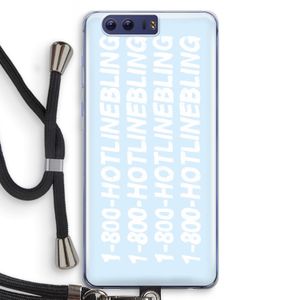 Hotline bling blue: Honor 9 Transparant Hoesje met koord