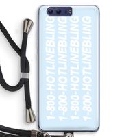 Hotline bling blue: Honor 9 Transparant Hoesje met koord