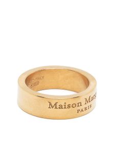 Maison Margiela bague en argent à logo gravé - Or