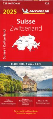 Wegenkaart - landkaart 729 Zwitserland 2025 | Michelin Wegenkaart - landkaart 729 Zwitserland 2025 | Michelin