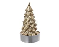 Theelicht paraffine d7b9h9 cm goud 4st - Decoris