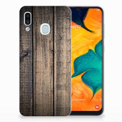 Samsung Galaxy A30 | Bumper Hoesje | Steigerhout