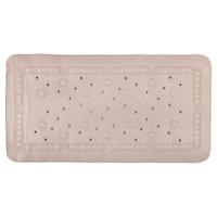 Differnz Tutus inlegmat bad - 100% PVC - anti-slip laag - 68 x 36 cm - taupe