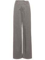 MM6 Maison Margiela pantalon taille-haute à effet usé - Gris