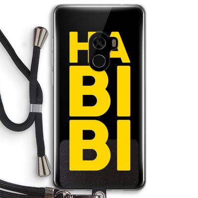 Habibi Blue: Xiaomi Mi Mix 2 Transparant Hoesje met koord