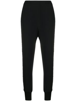 Stella McCartney pantalon fuselé à détails de dentelle - Noir