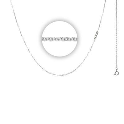 iXXXi Ketting met Logo 1 mm Zilver 40 cm