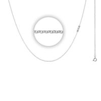 iXXXi Ketting met Logo 1 mm Zilver 40 cm