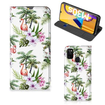 Samsung Galaxy M30s | M21 | Hoesje maken | Flamingo Palms