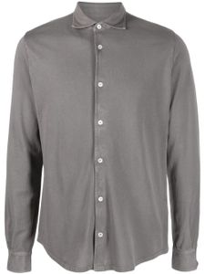 Fedeli chemise en coton à col italien - Gris