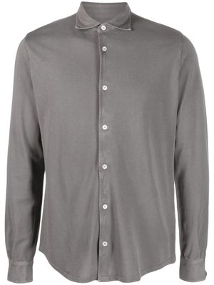 Fedeli chemise en coton à col italien - Gris