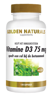 Golden Naturals Vitamine D3 75 mcg