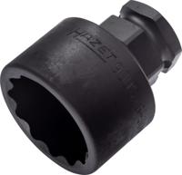 HAZET Krachtdopsleutel 900SZ6-30 · 1/2 inch (12,5 mm) vierkant hol, 24 mm buitenzeskant · Buitentwaalfkant tractieprofiel · SW 30 mm