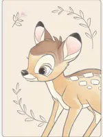 Bambi fleece plaid 100 x 140 cm
