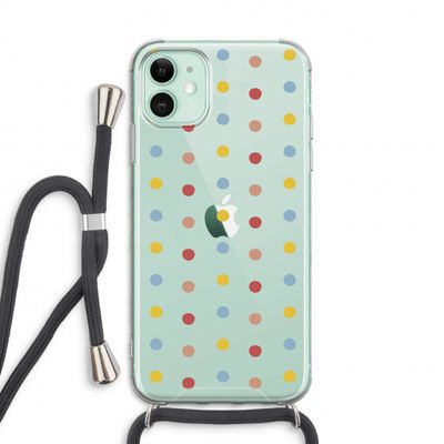 Bollen: iPhone 11 Transparant Hoesje met koord