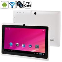 Q88 Tablet PC 7.0 inch 512 MB + 8 GB Android 4.0 360 graden Menu roteren Allwinner A33 Quad Core omhoog tot 1 5 GHz WiFi Bluetooth(White)