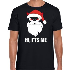 Devil Santa Kerstshirt / Kerst outfit Hi its me zwart voor heren