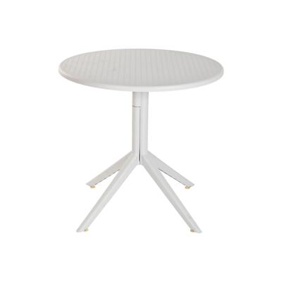 Eettafel Home ESPRIT Grijs Metaal Polypropyleen 80 x 80 x 75 cm