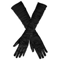Handschoenen Zwart Geplooid Hollywood