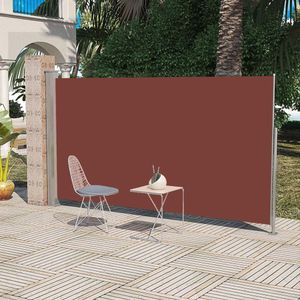 VidaXL Tuinscherm uittrekbaar 160x300 cm bruin