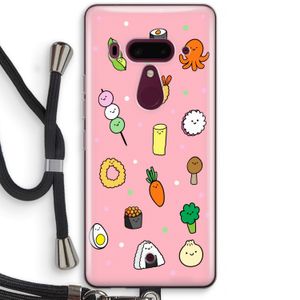 Happy bento friends: HTC U12+ Transparant Hoesje met koord