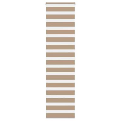 Zebra Blind 55x200 cm stofbreedte 50,9 cm polyester zandbruin