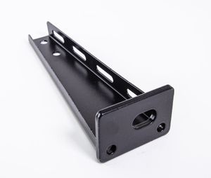 Plankendrager 100mm breed mat zwart structuur stoere wandbeugel industrieel design