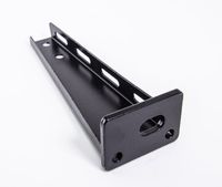 Plankendrager 100mm breed mat zwart structuur stoere wandbeugel industrieel design